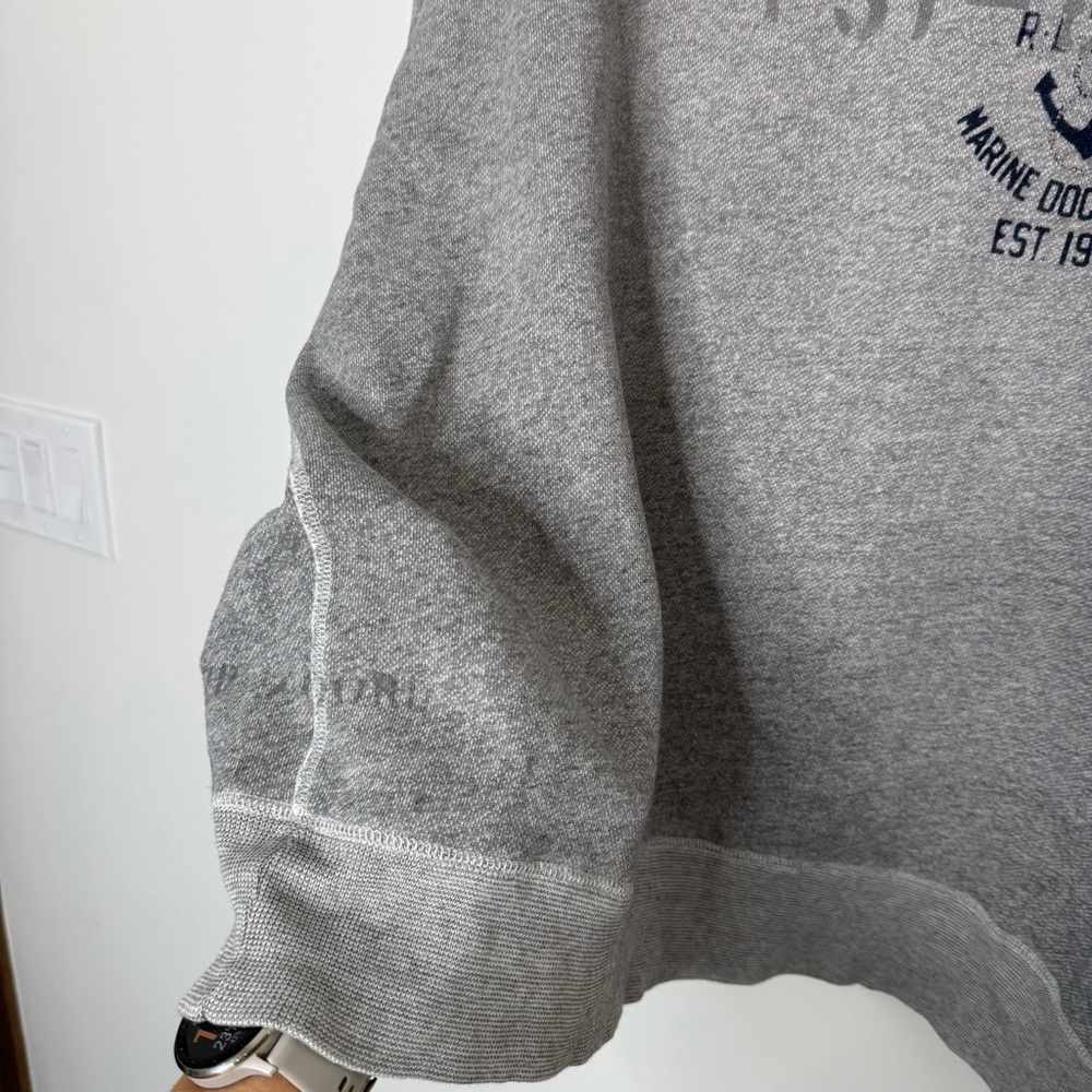 Vintage 1990s Polo Ralph Lauren "Marine Stencil" crewneck sweatshirt size XL - Picture 5 of 13